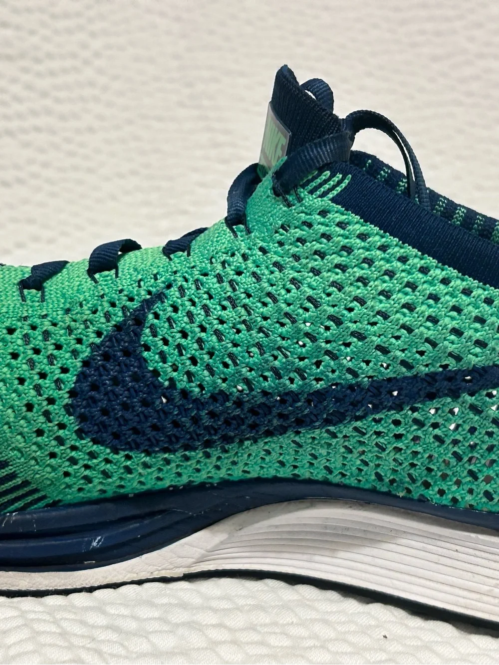 Nike Flyknit Racer Men’s Shoes - Teal/ Navy